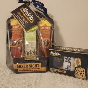 ModelCo Mixer Night Party Pack with Glass and Socks